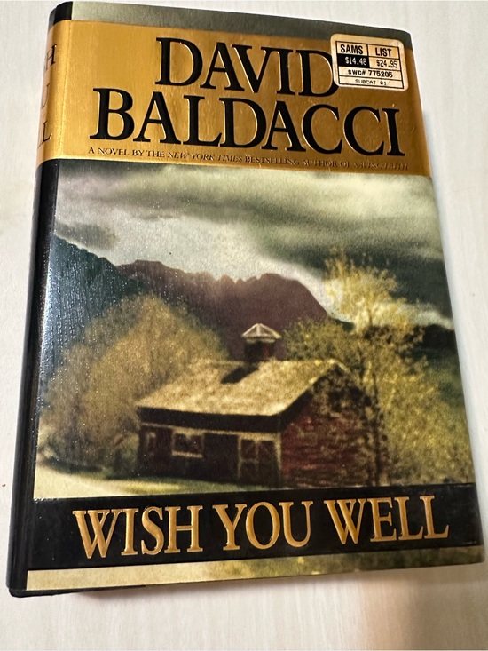 Other - David Baldacci "Wish You Well" Hardcover Book - Gold & Black Cover